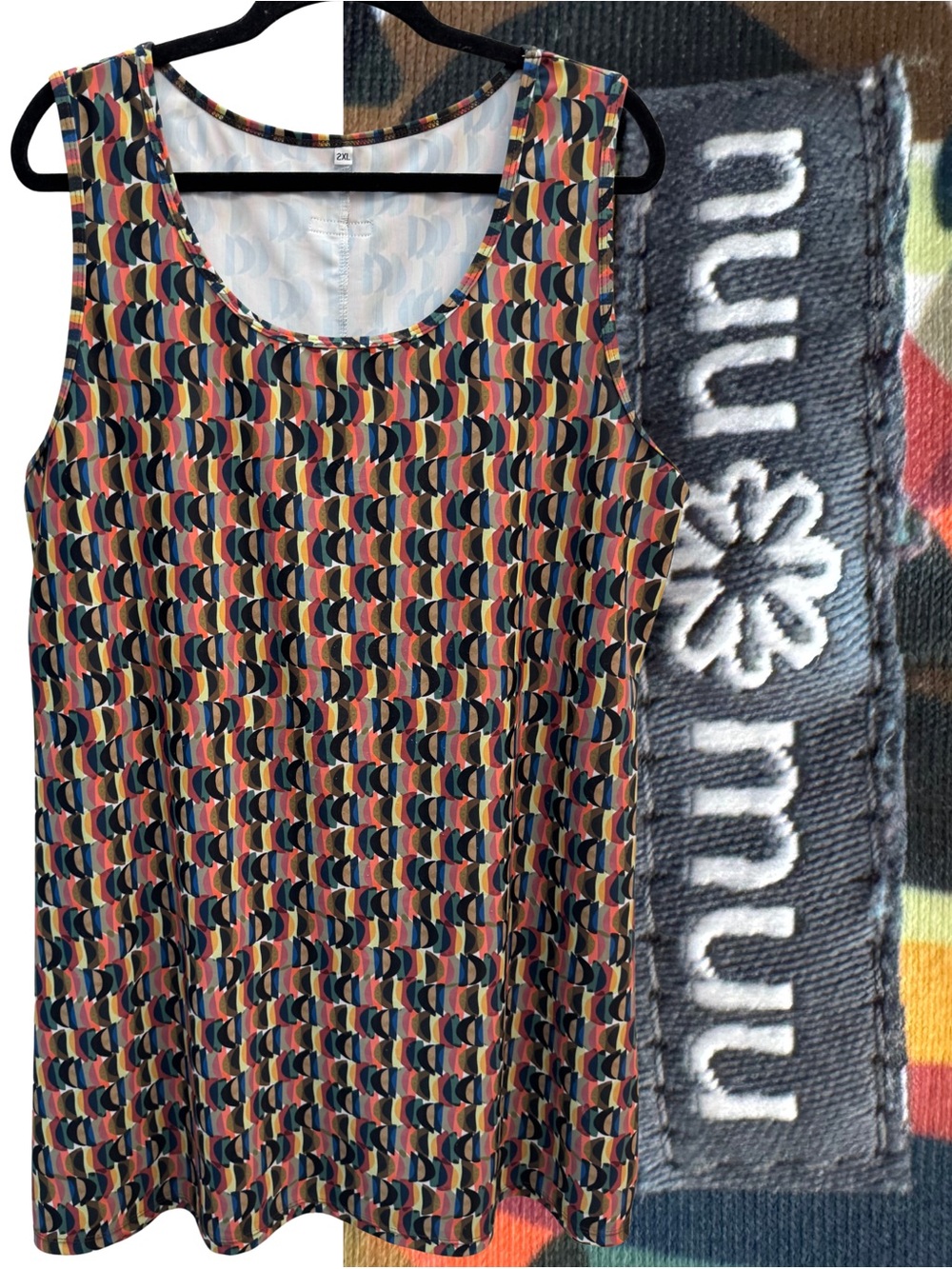 NUU MUU-RUU MUU Scoop Neck A-line Active Dress Size 2XL (Sunspot 2021)